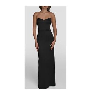 NEW Donna Karan New York Black Stretch Strapless Gown Womens 6 Sweetheart Event